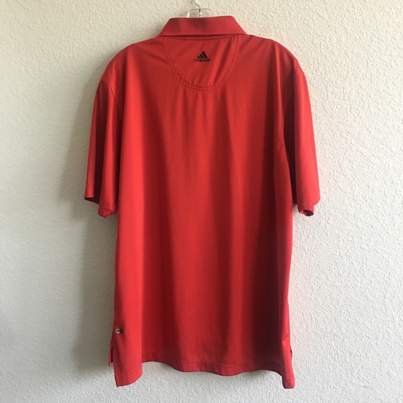 3/$30 Adidas Red Climalite Golf Shirt - Picture 3 of 7